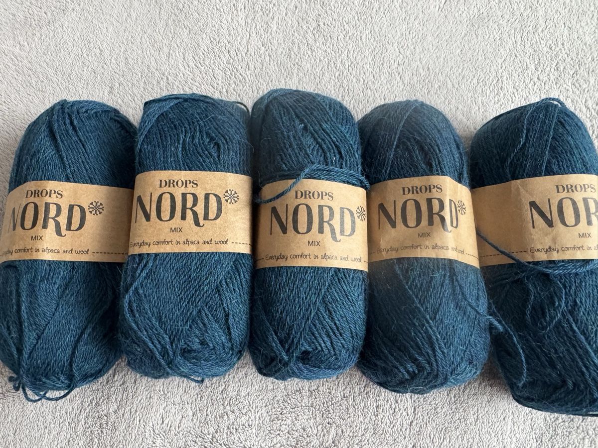 Lana: Strickwolle Drops Nord, 5 Knäuel neu – Nuovo e nell'imballaggio originale da Winterthur venduto da sq2_q8mr