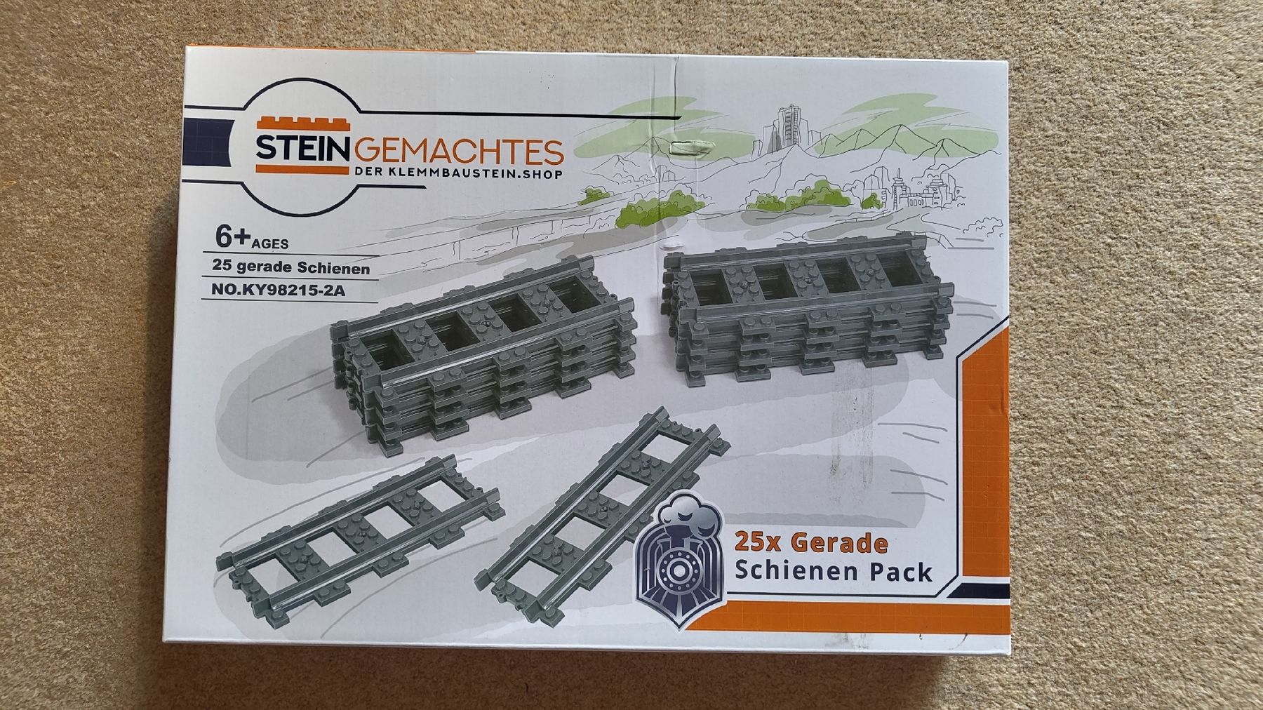 Kit di costruzioni: STEINgemachtes 25 Straight Track Pieces New – Nuovo e nell'imballaggio originale da Glattbrugg venduto da har_jgc7