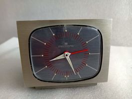 Aus 70er Jahre M Electronics Aluminium alt Wecker/Tischuhr