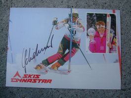 CORINNE SCHMIDHAUSER (CH) SKISTAR AUTOGRAMMKARTE