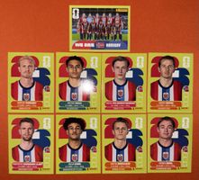 Panini Fussball Sticker Norwegen 8 Spieler + Teambild 2026
