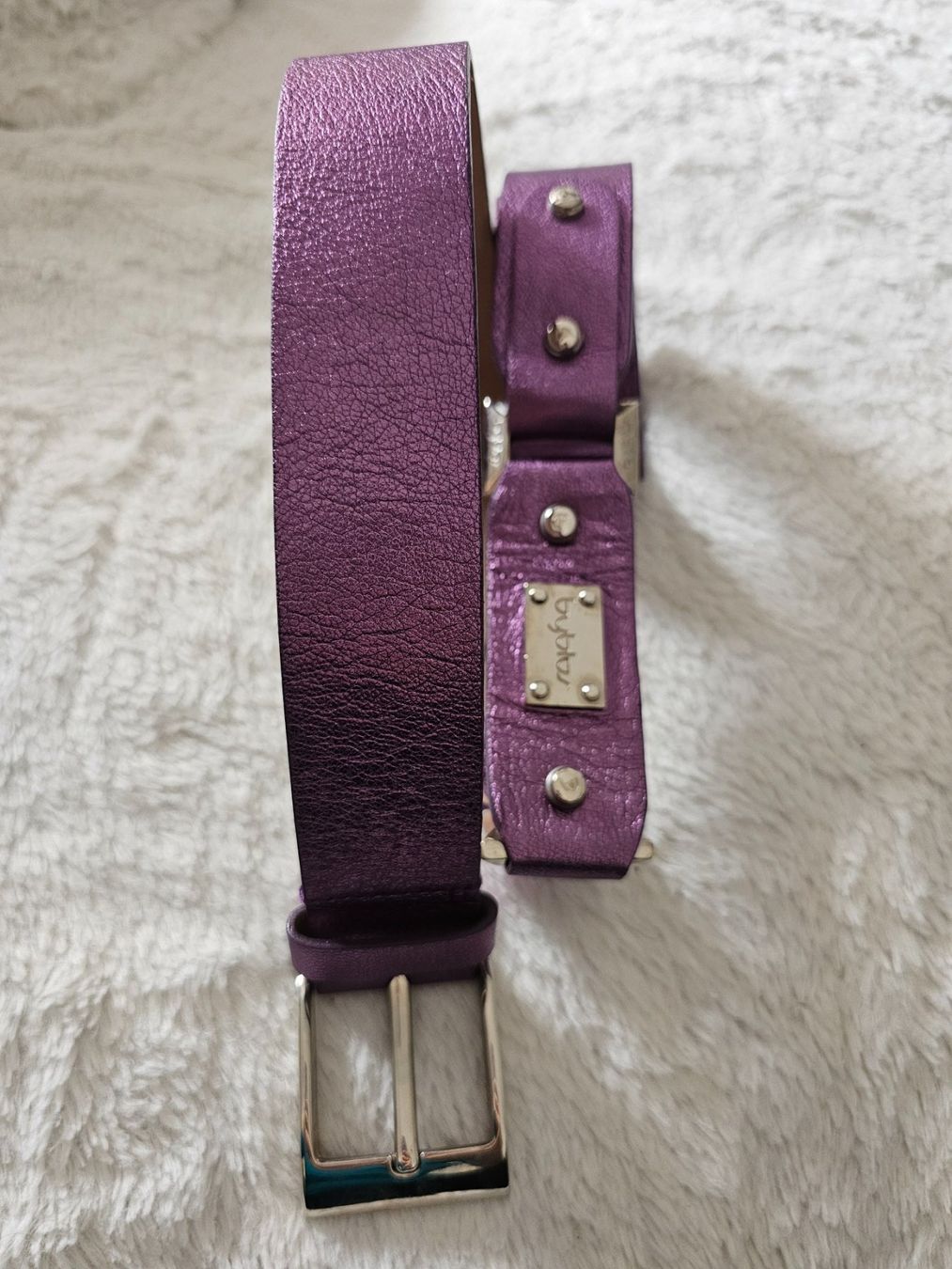 Cinture: Ceinture en cuir Byblos - violette - stylée – Usato da lausanne venduto da mariamimib 1