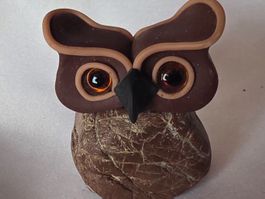 Eule Figur Naturstein Handgemacht wunder schön