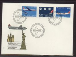 1972, FDC, Pro Aero, 25 ans au-dessus de l'atlantique nord