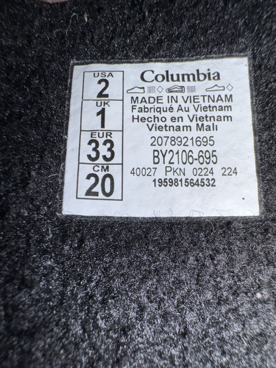 Columbia Scarpe per ragazze: Bottes pour la neige – Usato da Genève venduto da AS27 3