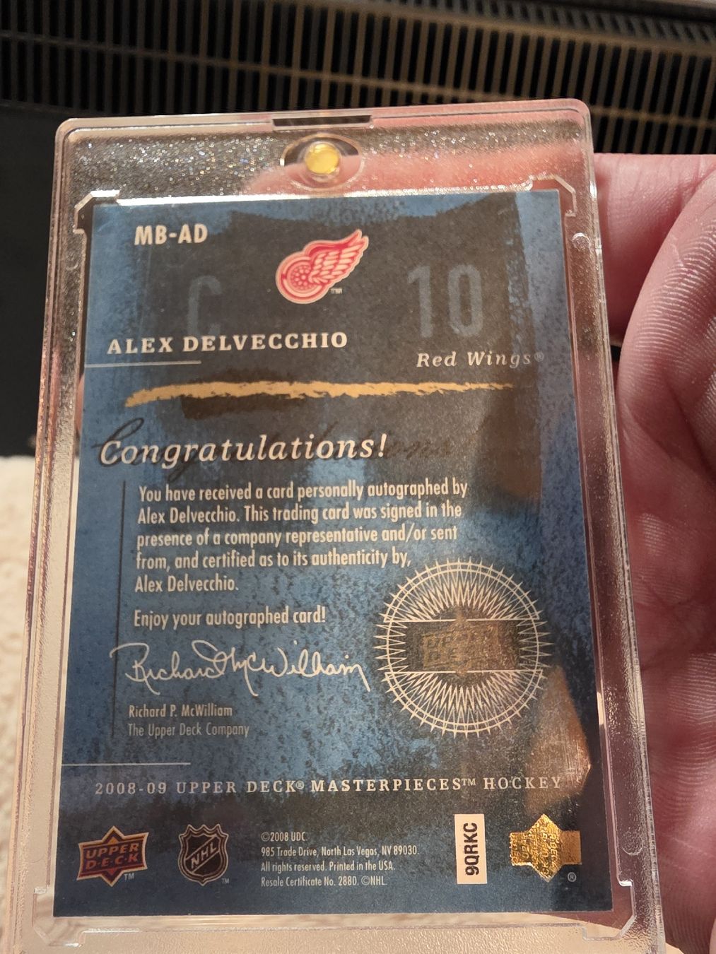 NHL Carte collezionabili:  Alex Delvecchio Upper Deck BRUSHSTROKES MASTERPIECES  2008 – Nuovo (secondo la descrizione) da Boltigen venduto da Calagero 1