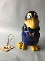 handbemalter Rabe aus Keramik: Norbert, Unikat