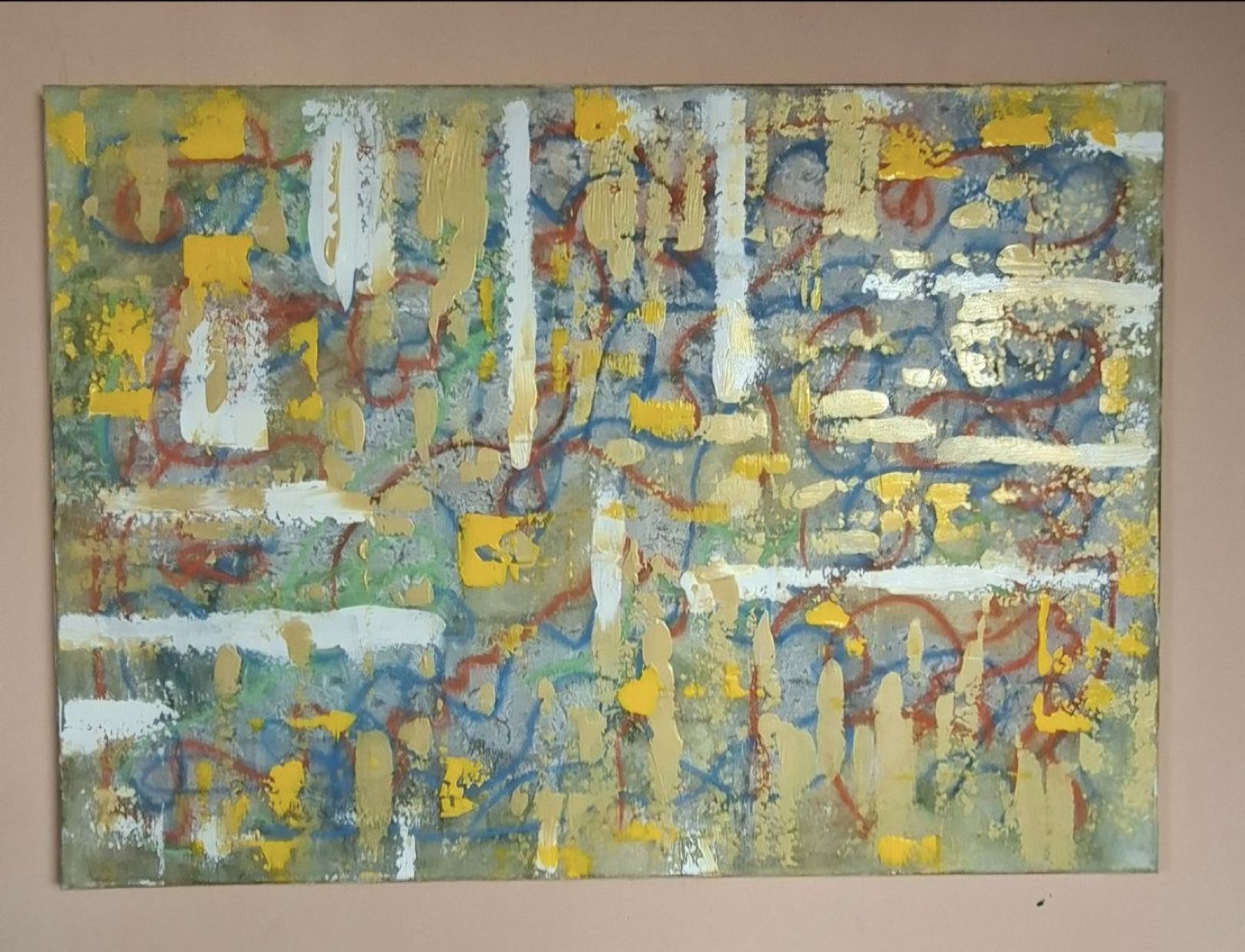 Dipinti: Gemälde "Striche" handmade 50×70 – Nuovo (secondo la descrizione) da Riehen venduto da Steinbock1970 3