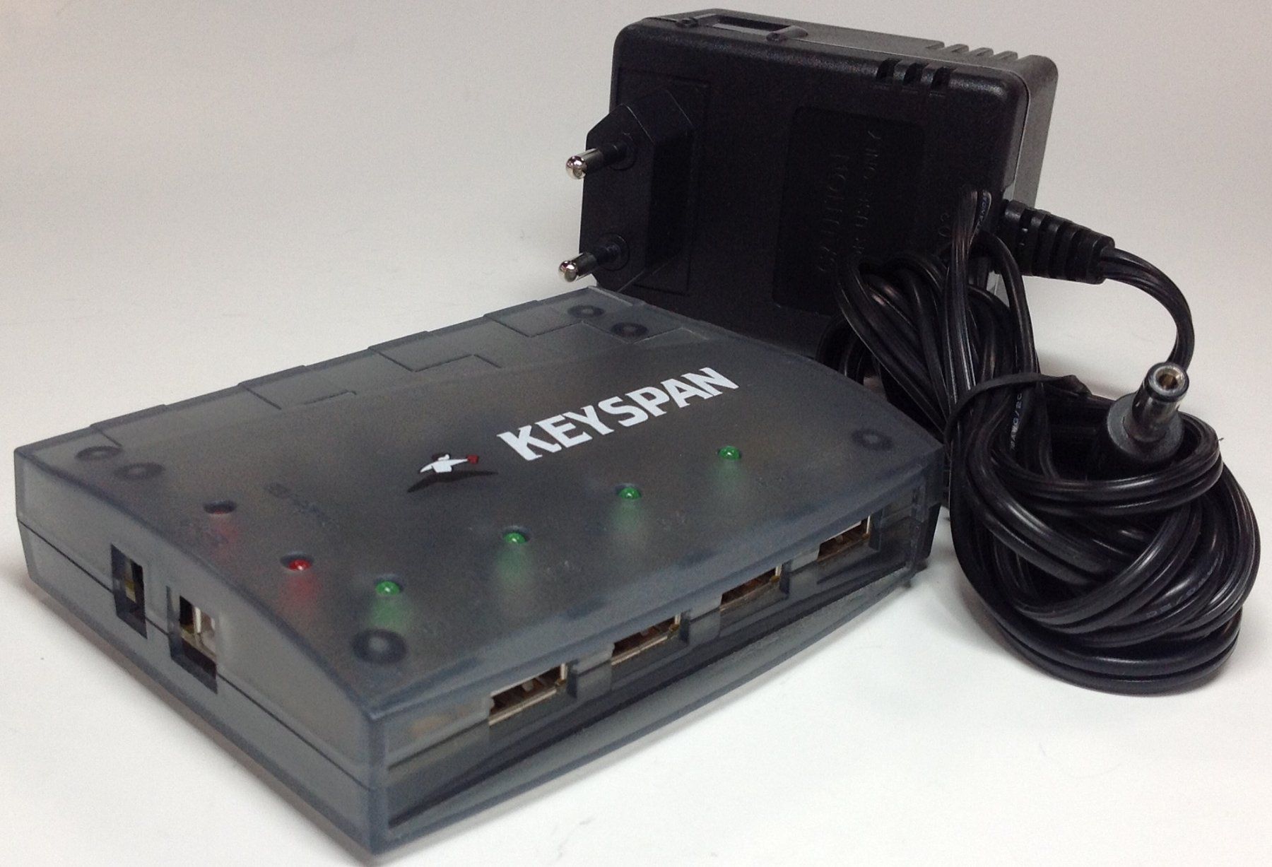 Keyspan 3882A031 Hub USB-2.0 Typ-A+B 4+1-Port durchscheinend (Gebraucht ...