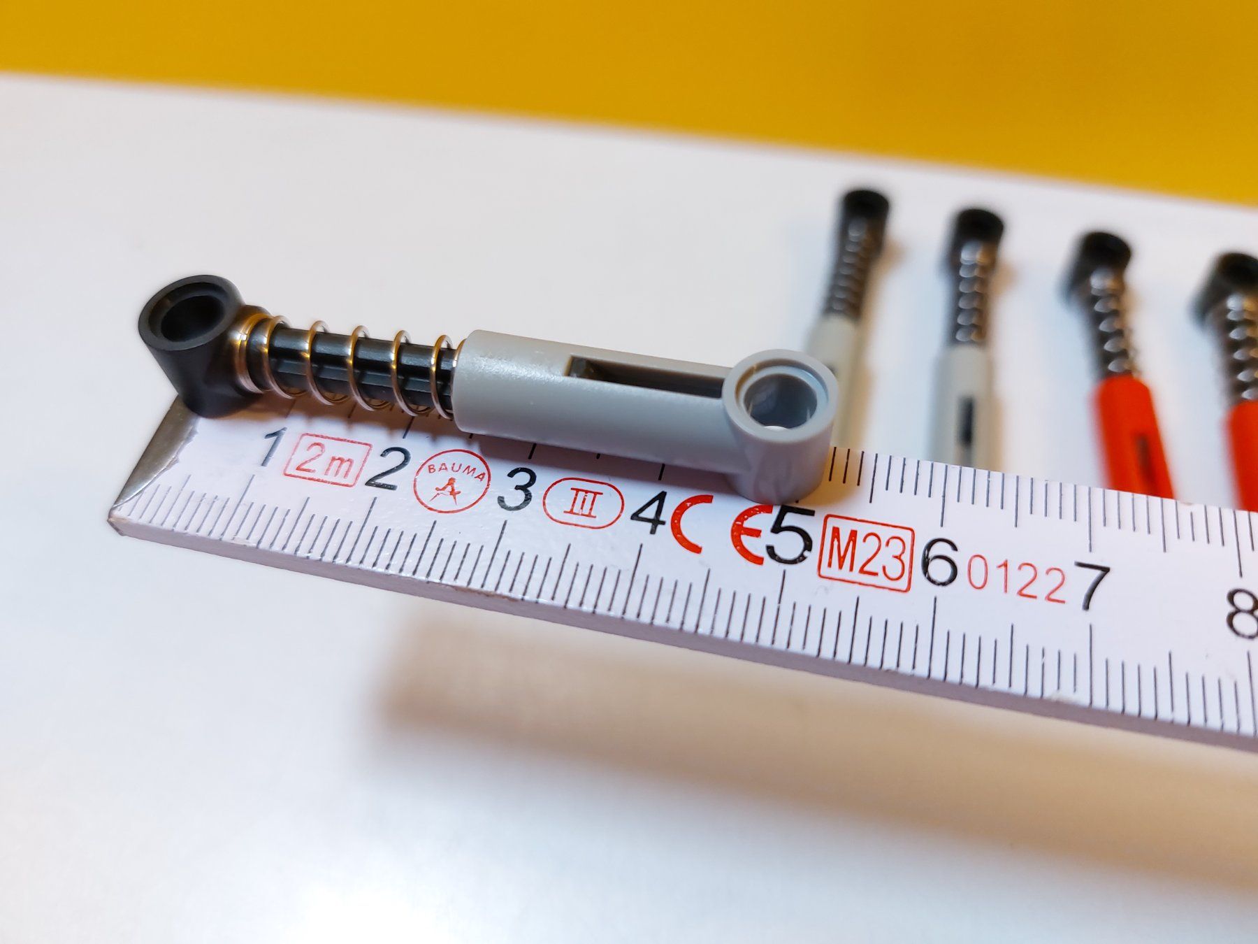 Lego Baukästen: Lego System / Technic 6x Stossdämpfer ( 3x grau, 3x rot) – Gebraucht aus St.Gallen von TinasBauundSpiel 1