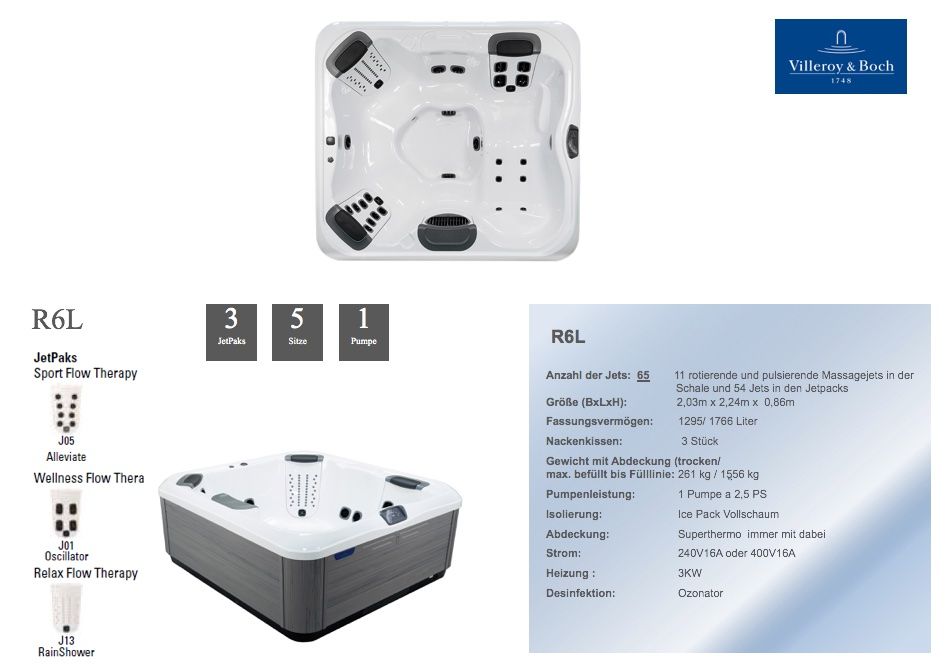 Villeroy & Boch Whirlpool: Whirlpool Villeroy&Boch R6L – Usato da Menziken venduto da Tavoll 3