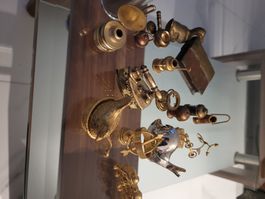 Konvolut Miniatur Gegenstände Messing versilbert guter Zu...