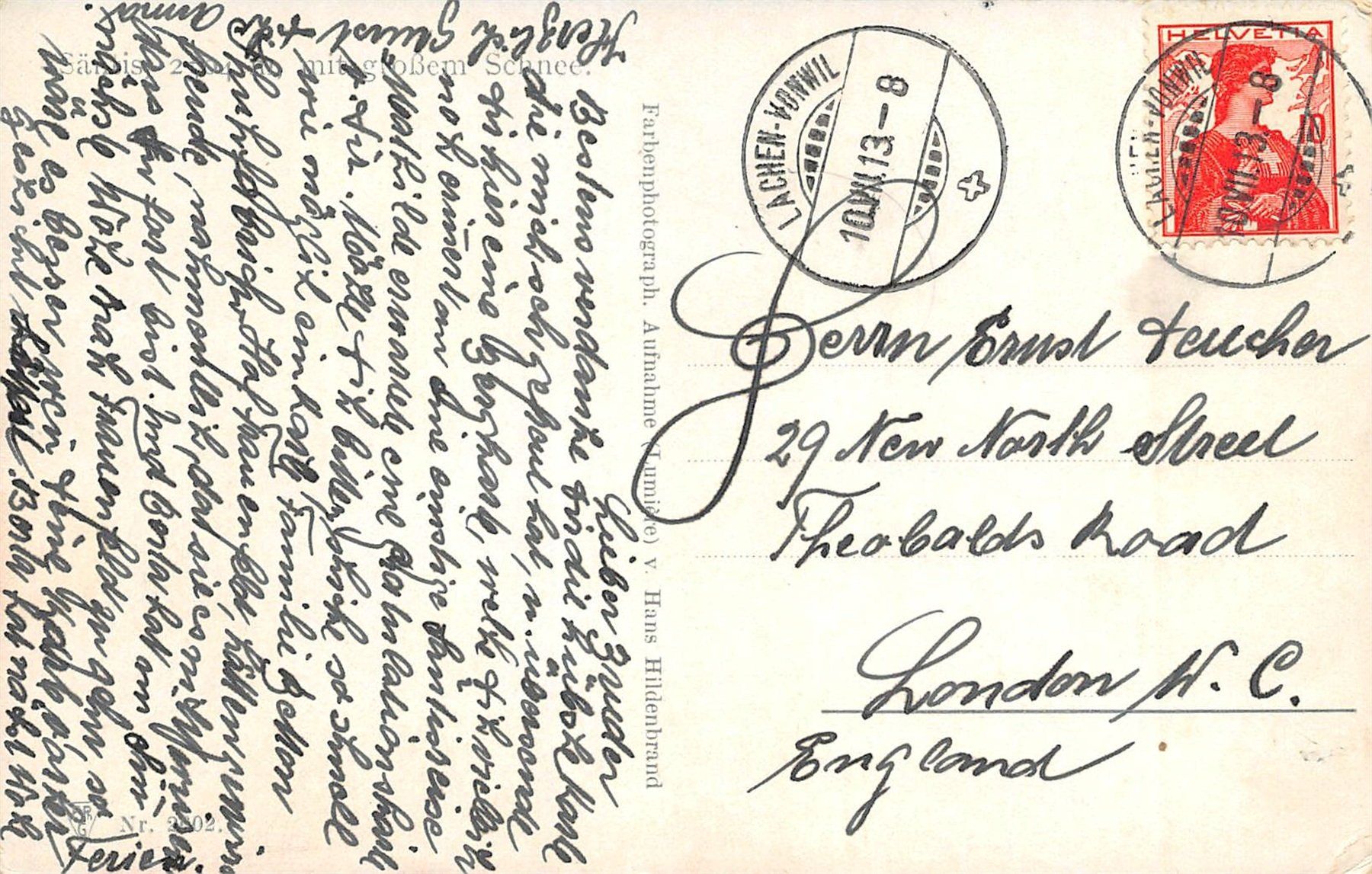 Cartoline postali: Säntisgipfel mit grossem Schnee – Usato da Ottikon b.Kemptth. venduto da Neptun1974 1