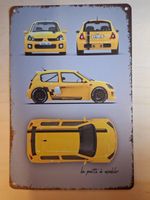 Renault Clio V6 Blechschild