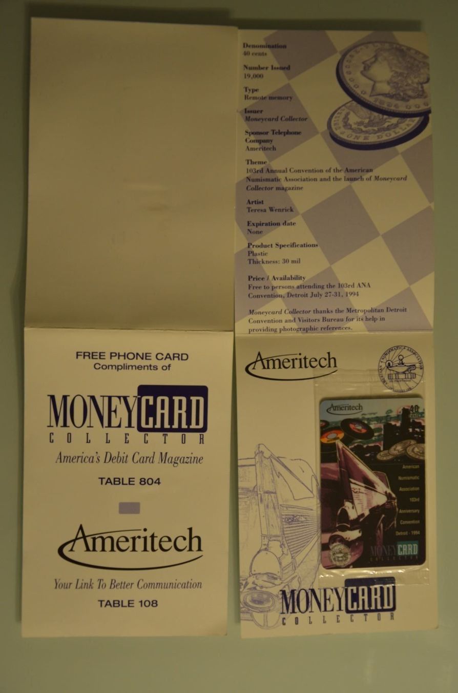 Telefon- & Taxkarten: Mony Card  Ameritech – Neu (gemäss Beschreibung) aus Wetzikon ZH von bausie