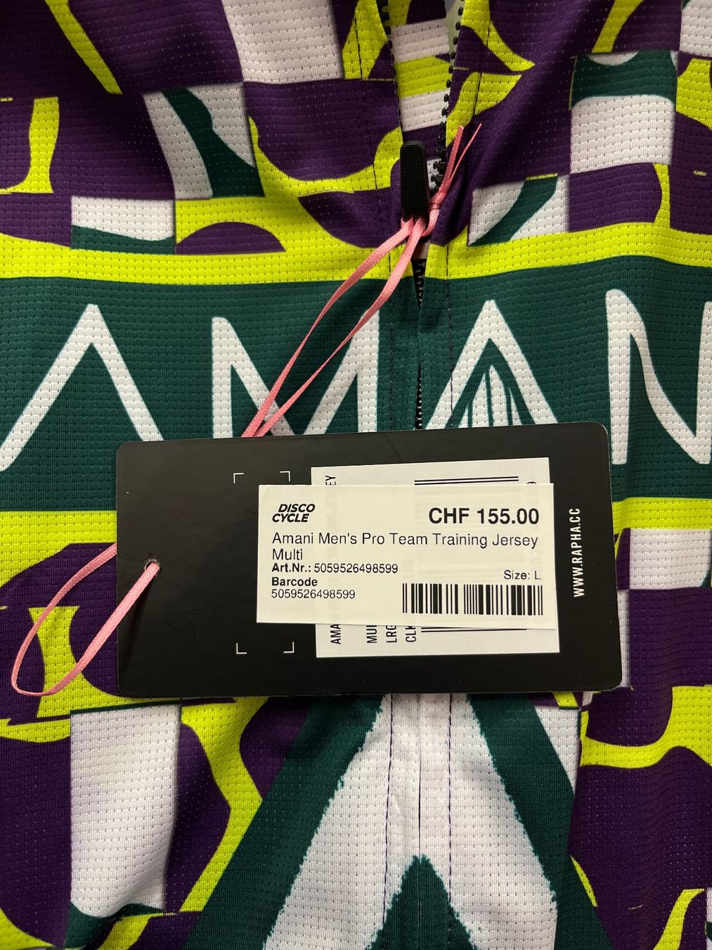 Rapha Canottiere & Pantaloni: % Rapha Men's Amani Pro Team Training Jersey - Multi L – Nuovo e nell'imballaggio originale da Bern venduto da Disco_Cycle 4