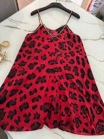 Kleid Seide des bekannten Designers Philipp Plein rot Gr. S