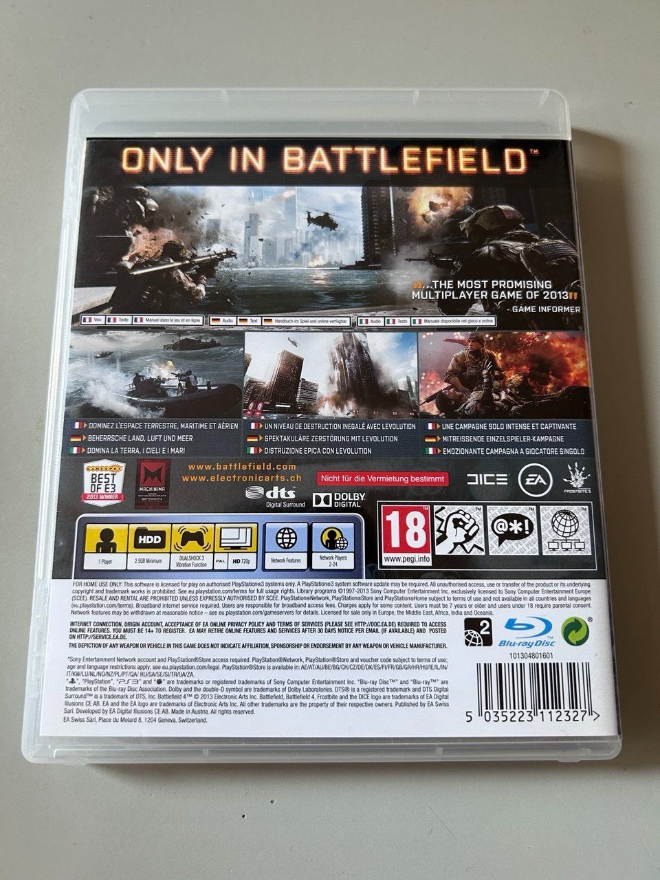 Sony Giochi: Battlefield 4 per PlayStation 3 – Usato da Giubiasco venduto da LorisVale 1