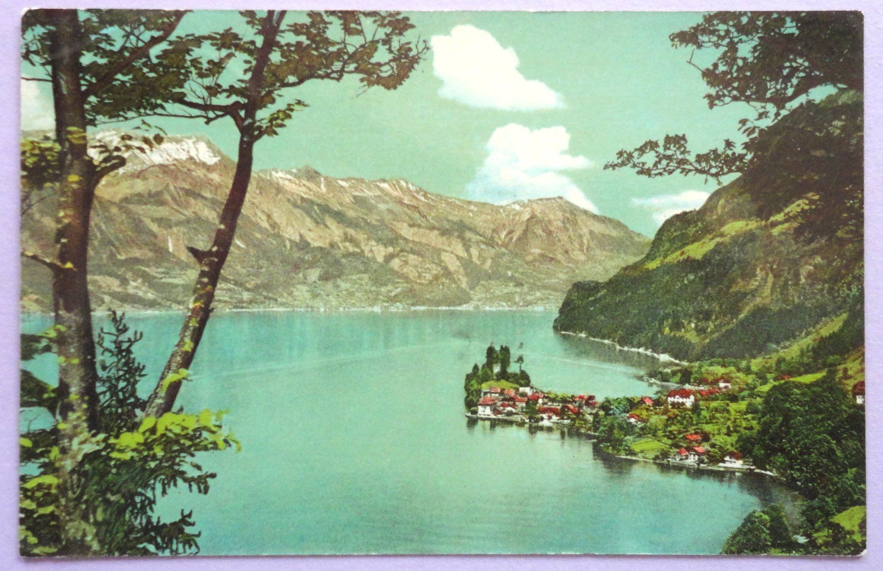 Ansichtskarten: Iseltwald mit Brienzer-Rothorn – Gebraucht aus Fétigny von Billy2miny