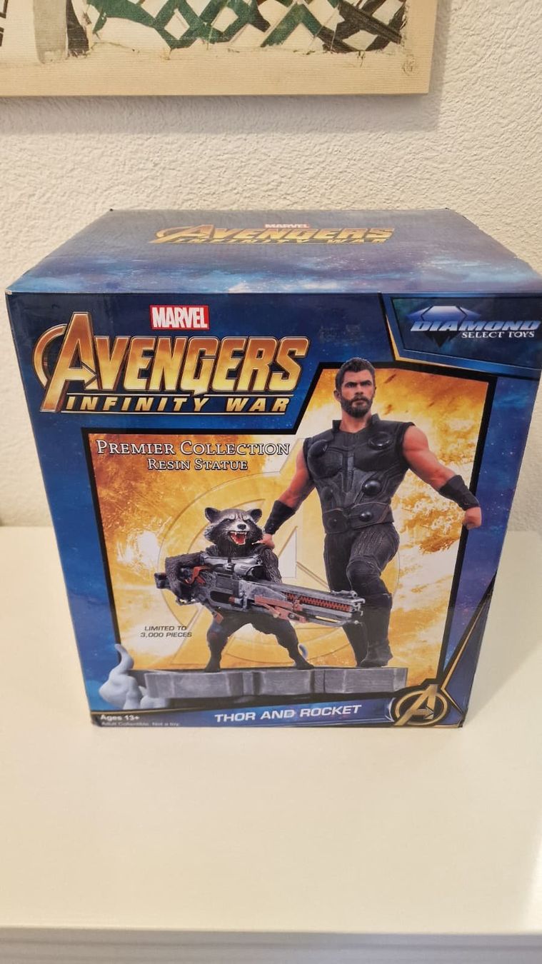 Statuette: Marvel Infinity War - Thor und Rocket - Mit OVP! – Usato da Rümlang venduto da VictorGM 4