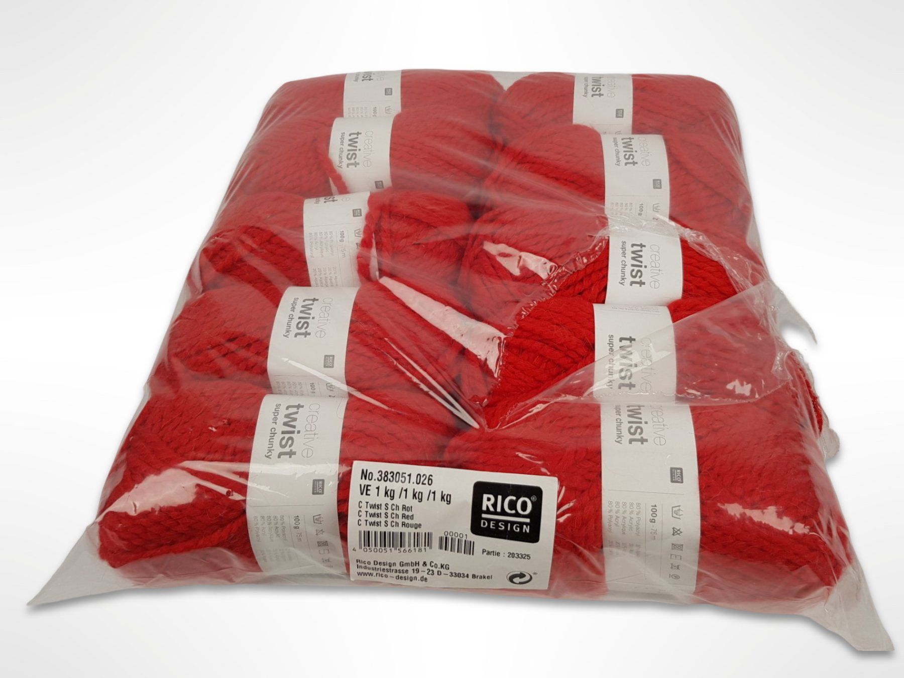 Lana: RICO DESIGN dicke Wolle Rot 10 Stk. – Nuovo (secondo la descrizione) da Suhr venduto da Restwert_Suhr 3