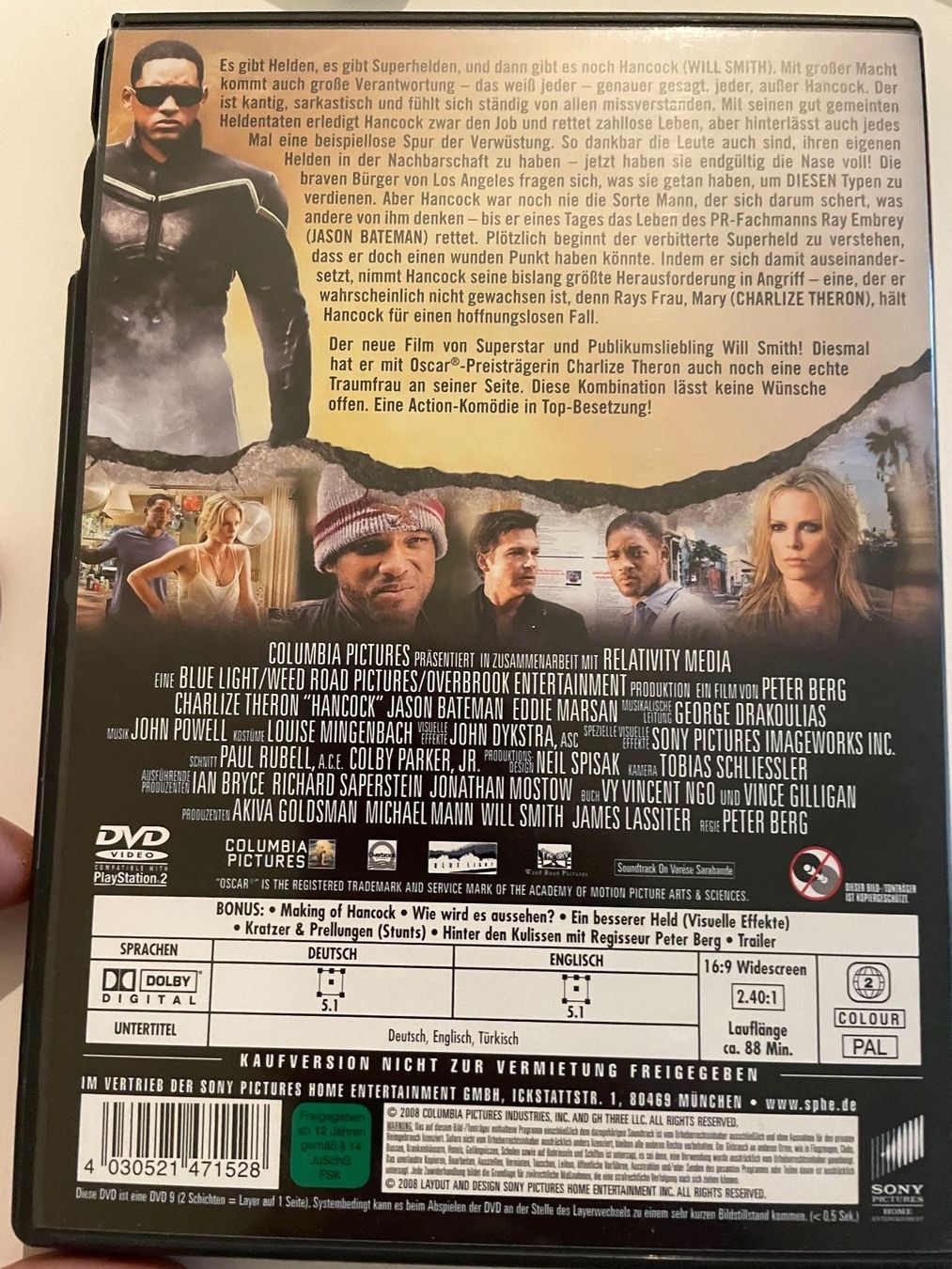 Tutti i DVDs: DVD - Hancock – Usato da Zürich venduto da and_bbr2 1
