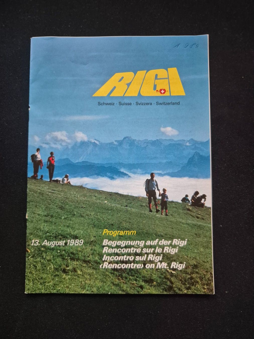 Dokumente: Programm Rigi 13. August 1989 Begegnungsfest – Gebraucht aus Langendorf von zvonu161
