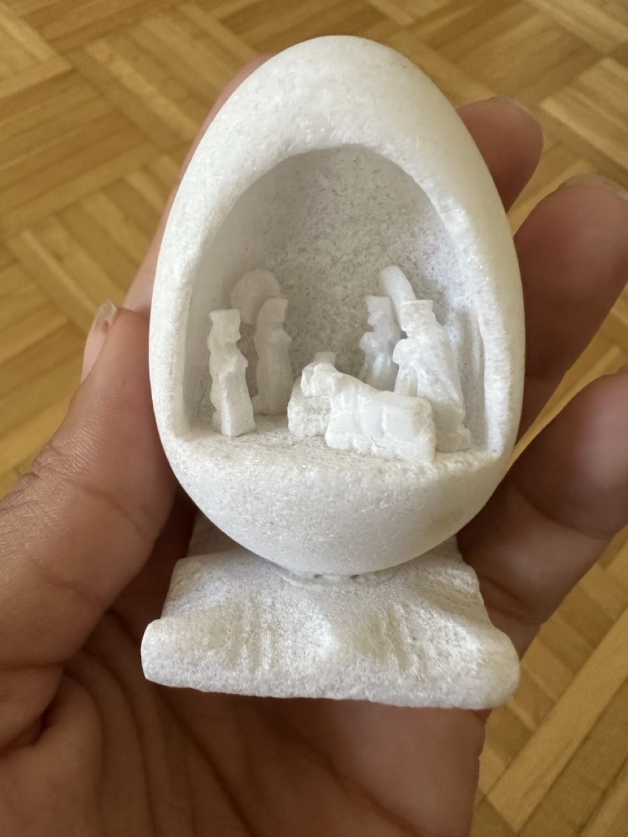 Tutte le decorazioni: Nativity scene egg stone carving like new condition – Nuovo (secondo la descrizione) da Basel venduto da noe_q2r8
