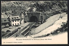 Göschenen, Eingang des Gotthardtunnels
