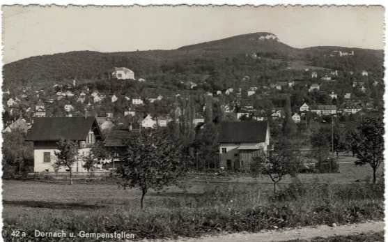 Cartoline postali: Dornach SO  und Gempenstollen Nr.42a   ,  1945 – Usato da Solothurn venduto da Bepposol
