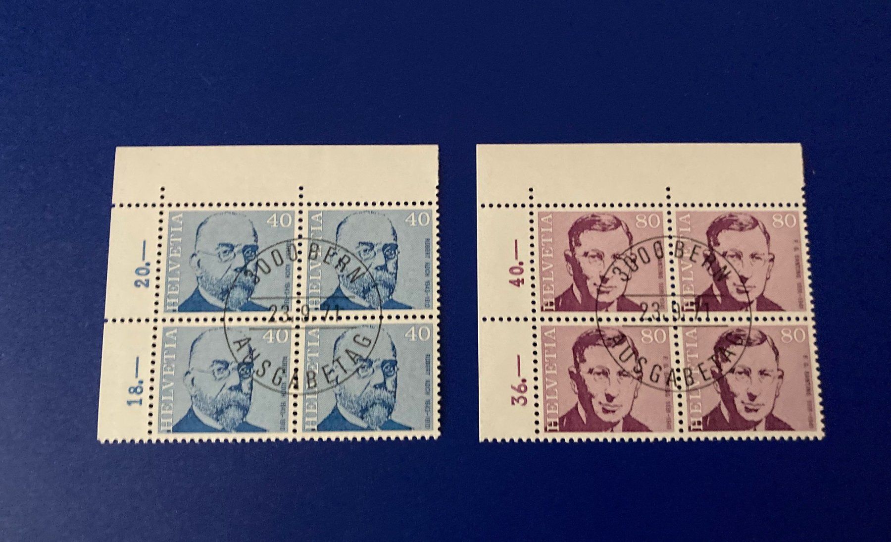 Tutti i francobolli: Markenserien 4er Blöcke mit ET-Stempel – Nuovo (secondo la descrizione) da Ringgenberg BE venduto da Tennis1140 3