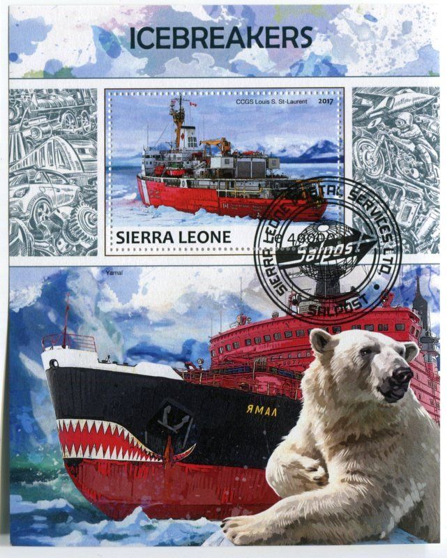 Alle Briefmarken: Block "Eisbrecher". Sierra Leone. – Neu und originalverpackt aus Basel von Butsch5