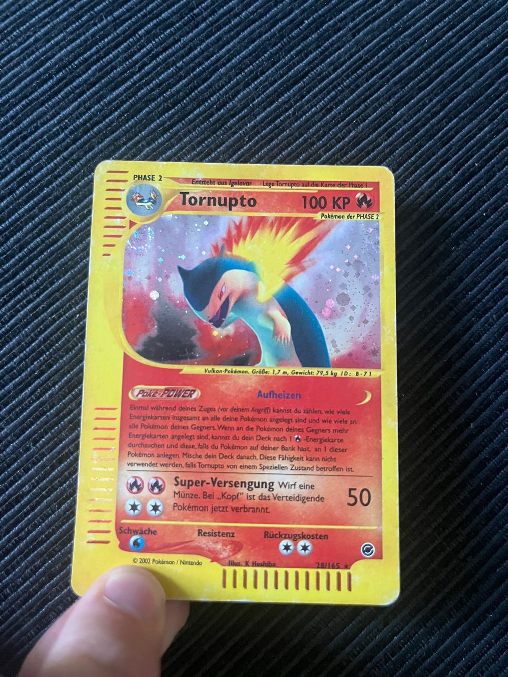 Pokémon Carte collezionabili: Pokemon Tornupto Holo 28/165 Expedition – Usato da Wabern venduto da Collectfun 1