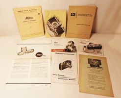 Großes Konvolut Leica / Leitz Wetzlar Prospekte & Anleitunge