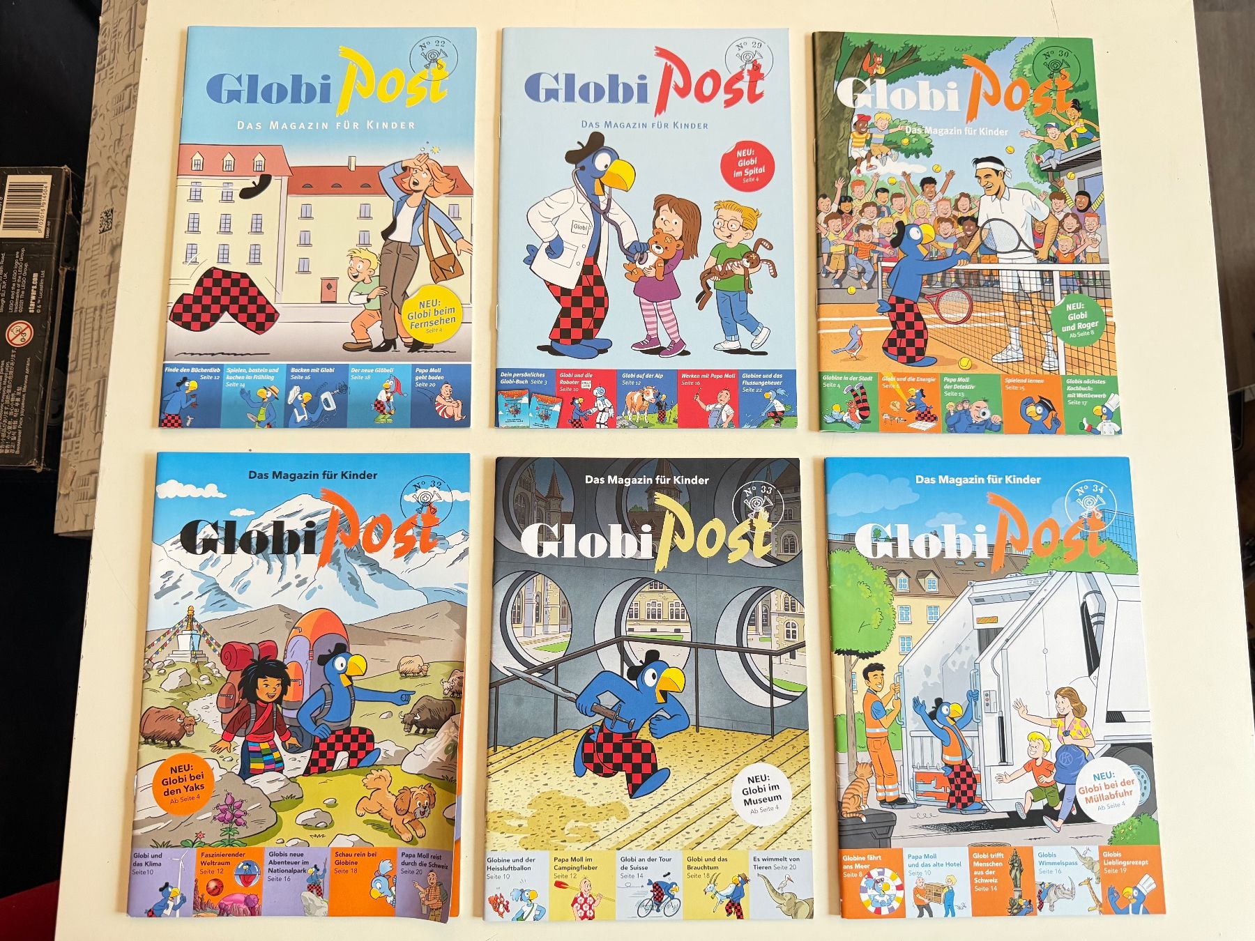 Fumetti: 6 Globi Post Hefte 22 29 30 32 33 34 – Usato da Münsingen venduto da Ganjam