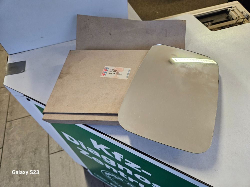 VW Transporter T5 T6 Außenspiegel Glas Rechts - Beheizt Mit Rückplatte