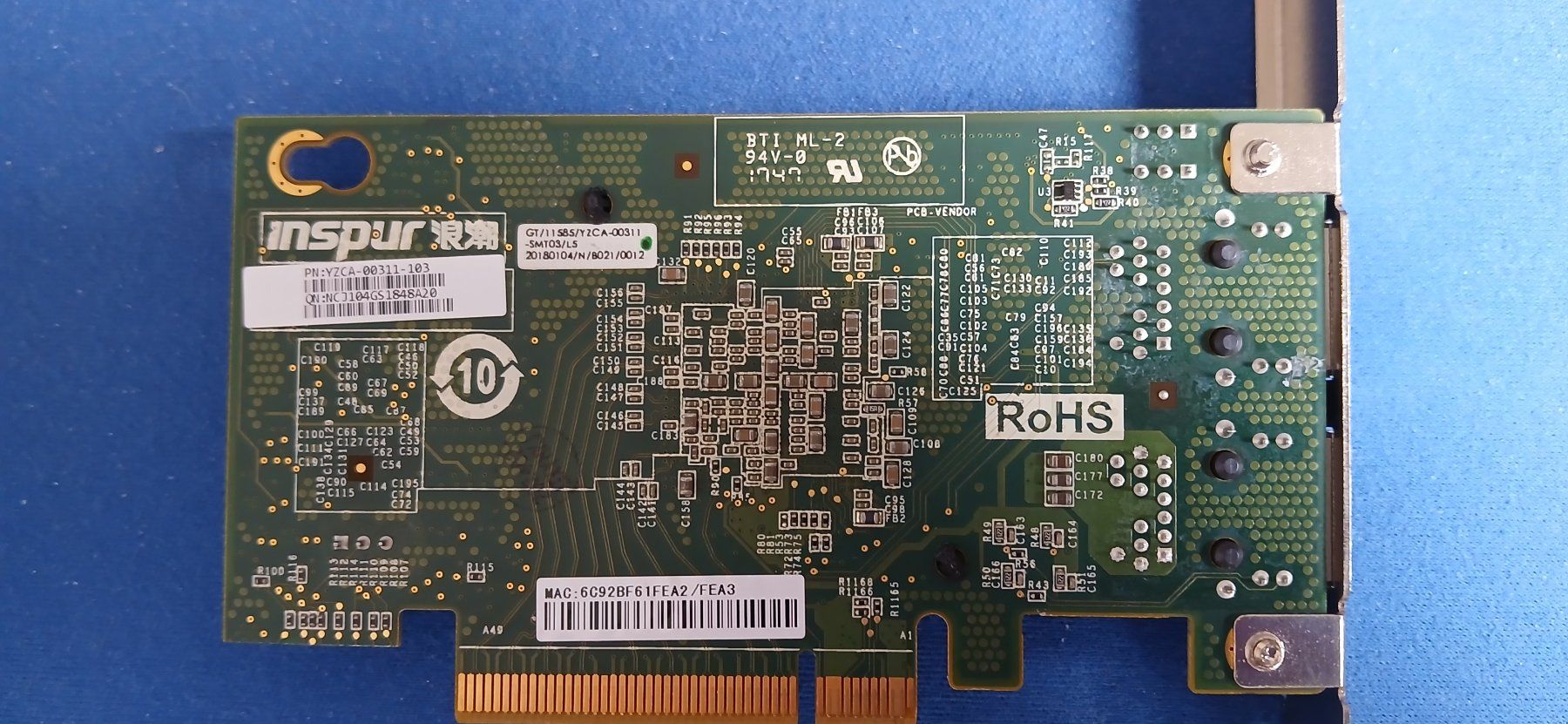 Intel Lecteurs & Adaptateurs: Scheda di rete 2 x 10 GB/Sec. basata su Intel – D'occasion à VACALLO par inf_p9wc 1