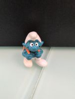 Figurine Schtroumpf vintage sac à dos scolaire rétro