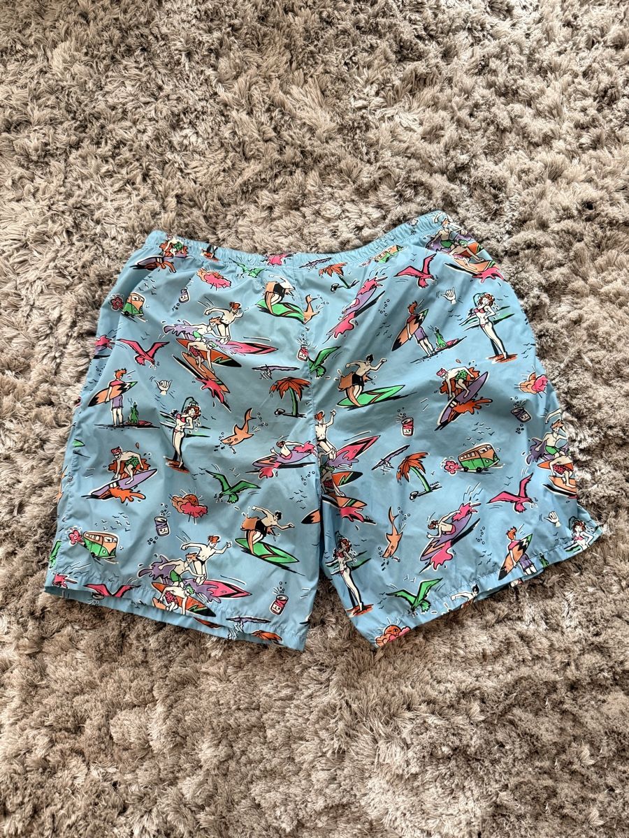 Prada Caleçons de bain: Prada Badehose Muster Surfer M hellblau  – D'occasion à Zürich par MyWardrobe 2