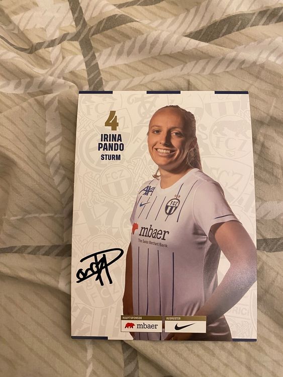 Autogrammkarte Irina Pando handsigniert Kaufen auf Ricardo