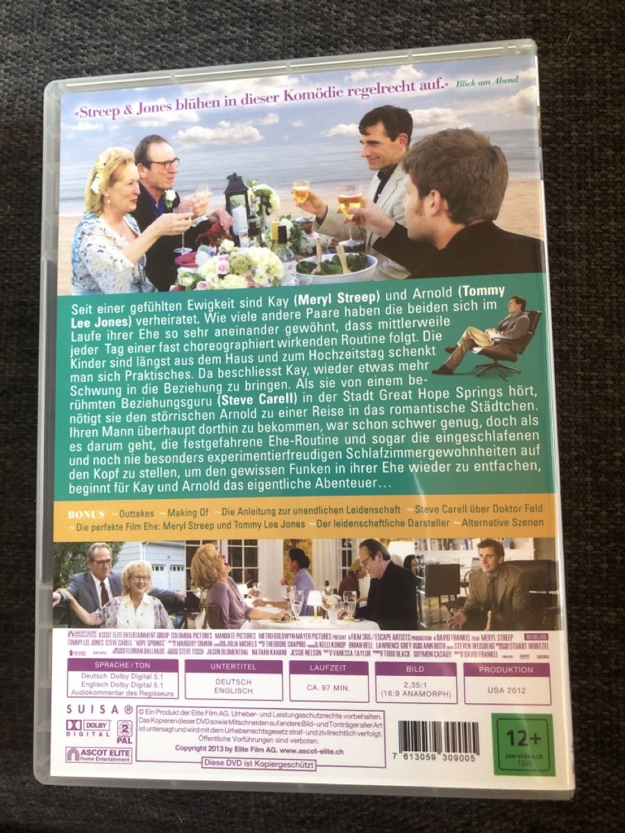 Tutti i DVDs: DVD, Hope Springs – Usato da Balsthal venduto da Katzenfan99 1