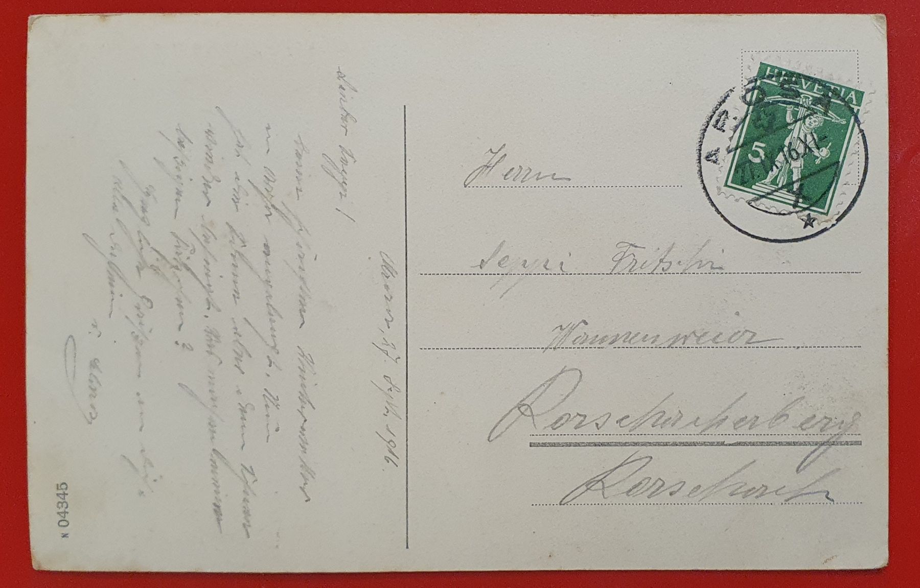 Cartoline postali: Arosa 1916 – Usato da Kreuzlingen venduto da Rschweiz1 1