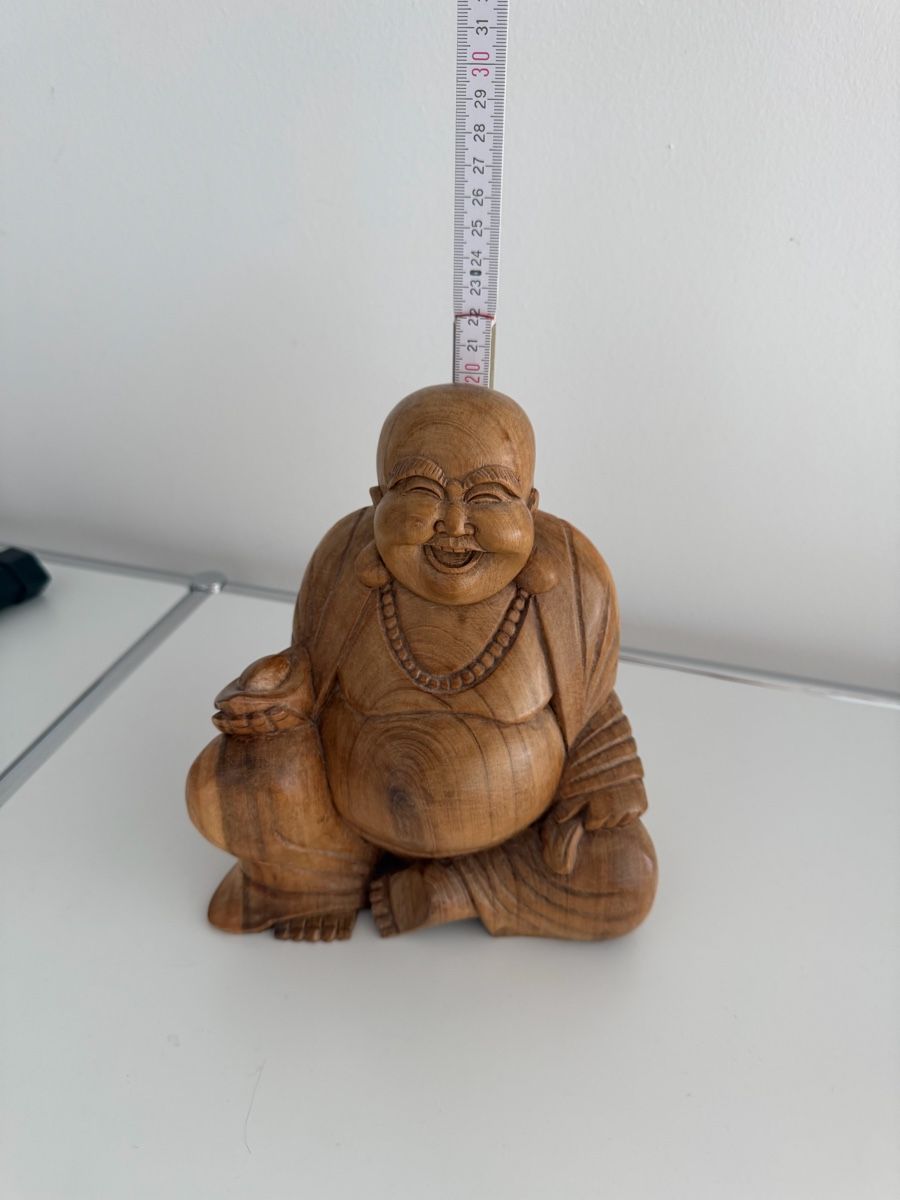 Sculture & Statue: Holzschnitzerei Buddha sitzend ca. 20 cm – Usato da Winterthur venduto da saram26 2