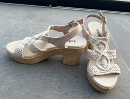 Einzigartige Beige Sandalen grösse 39 – nur 1x getragen