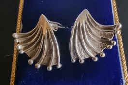Ohrclips David-Andersen Norwegen Sterling 925 Silber Vintage