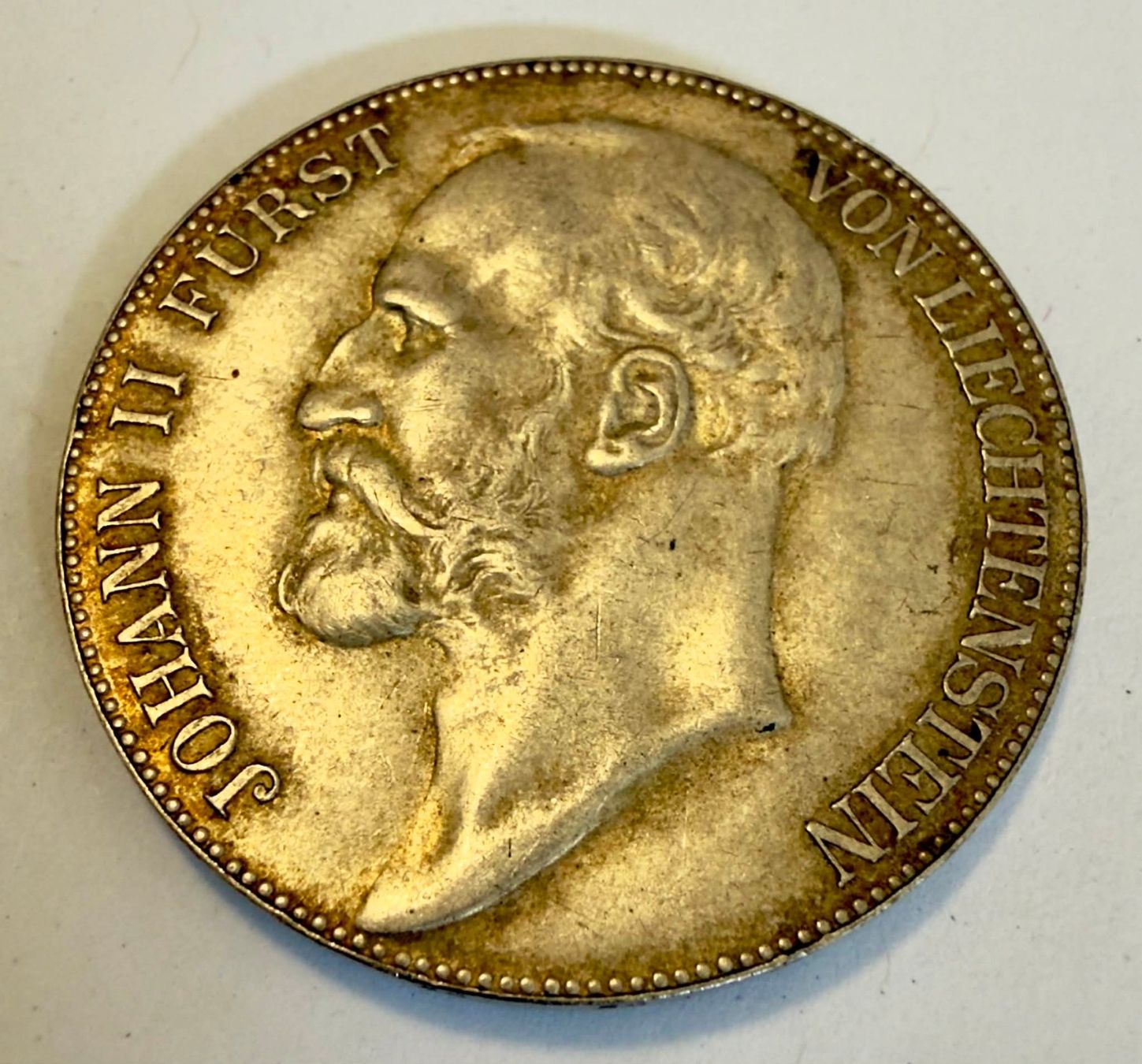 Tutti le monete: Liechtenstein 5 Kr. 1904 Rare silver coin – Usato da Zürich venduto da Tasmiyah
