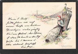 #Künstlerkarte Fritz Reifs,gel.1898 Malans-Bergamo