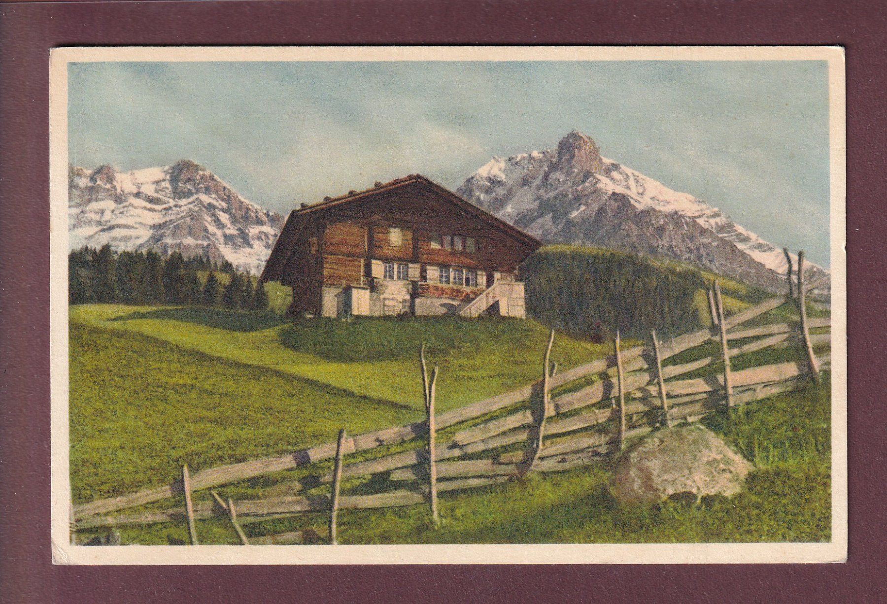 Ansichtskarten: ADELBODEN - Bauernhaus - Grosslohner – Gebraucht aus Pully von nicecards