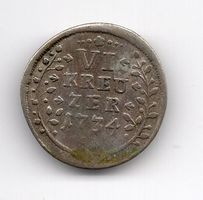 (1252) St. Gallen Stadt, 6 Kreuzer, 1734