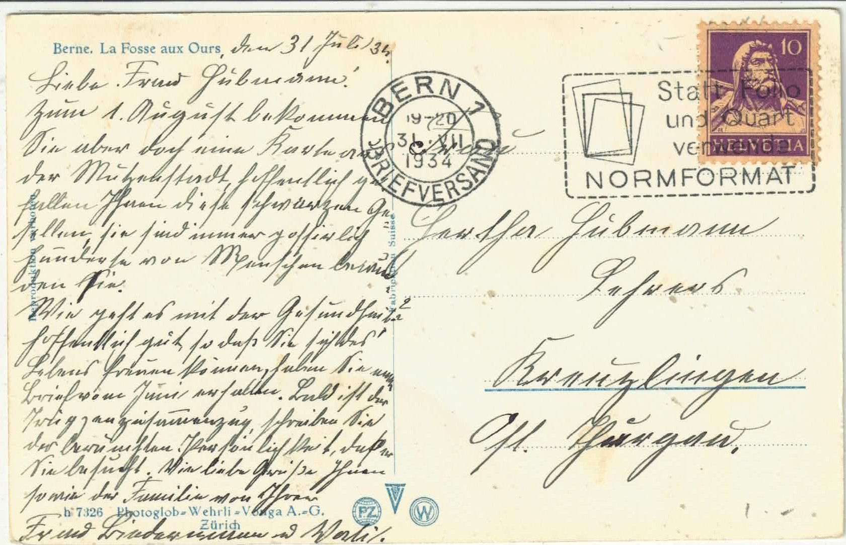 Cartoline postali: Bern - Bärengraben – Usato da Ettingen venduto da Kartenplanet 1